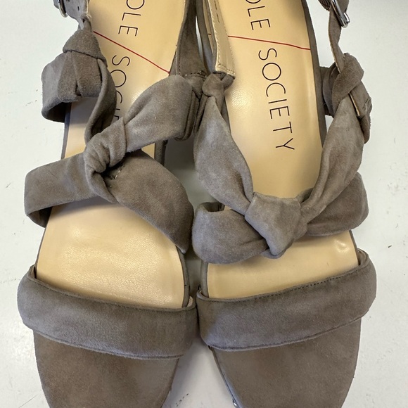 Sole Society Gray Suede Sandals - Picture 6 of 8